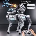 Remote Control Robot Dog Toy for Kids, Programmable Interactive Pet with Dancing/Push up Moves, AI Toy, Voice Control, 25m Range, STEM Learning, Rechargeable, Ideal for Boys Girls ...